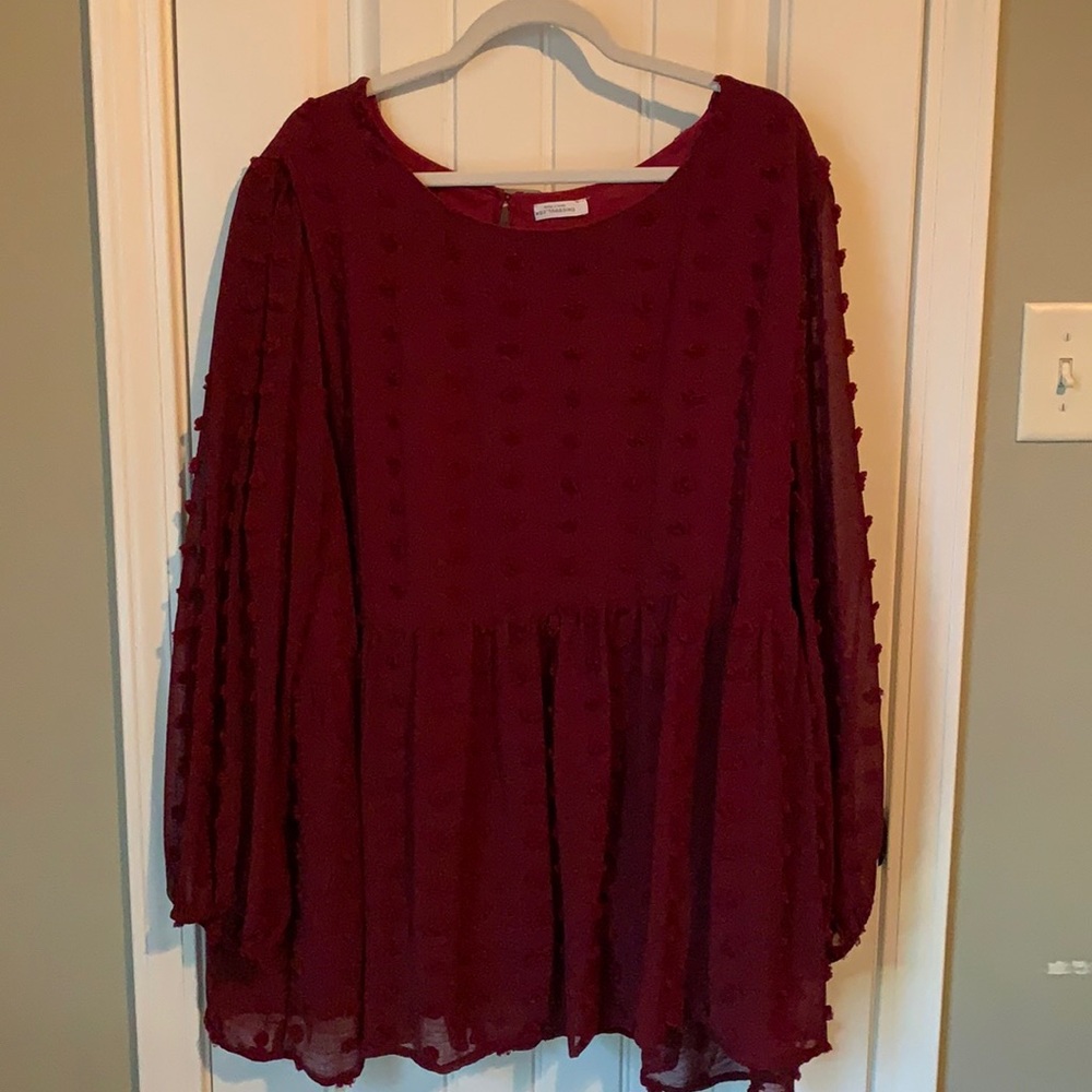 Babydoll style top.